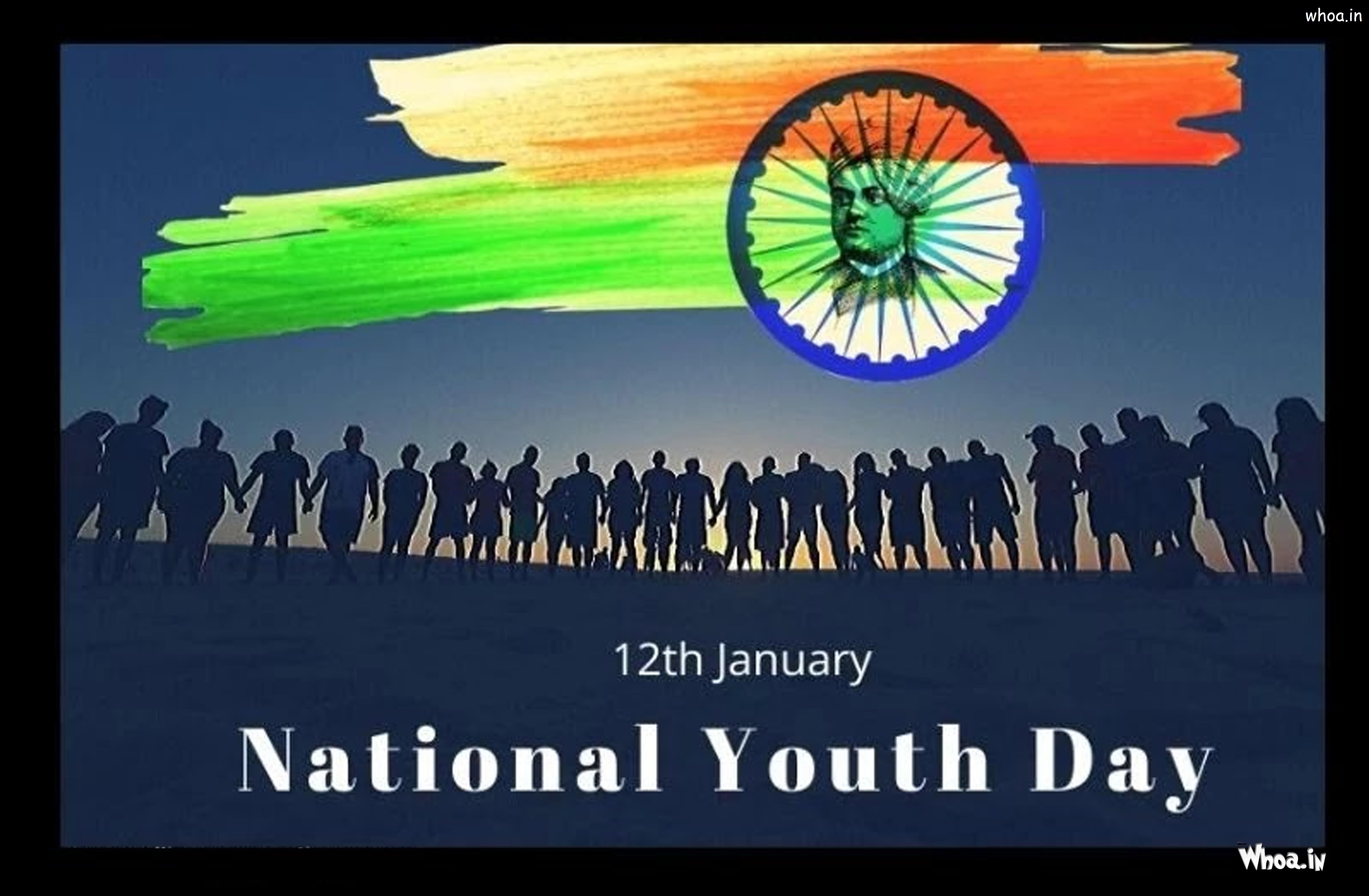 12Th January National Youth Day Latest HD Desktop Wallpaper