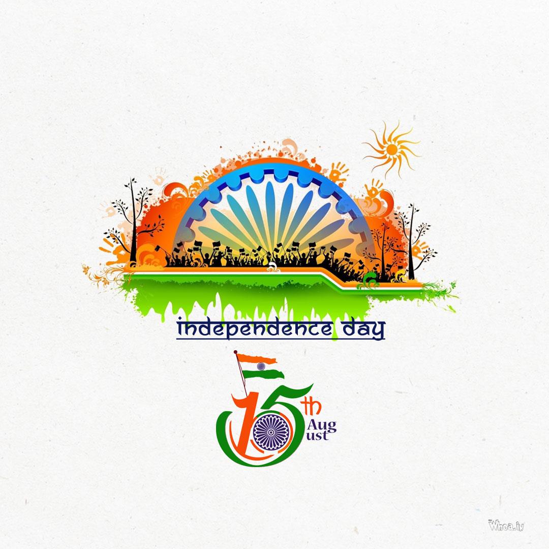15- August -Happy Independence Day Desktop Wallpaper