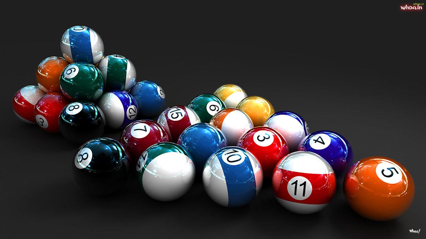 3D Colorful Ball Wallpaper