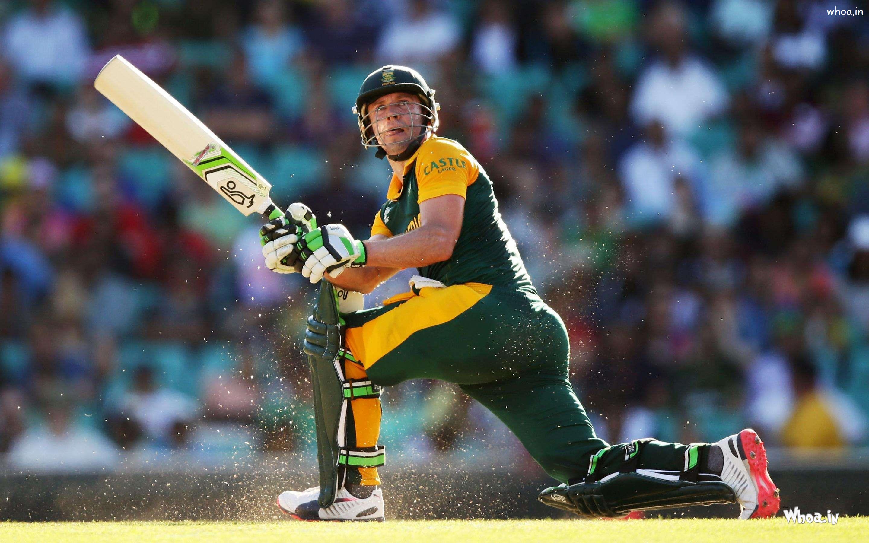 Ab De Villiers South African Cricketer Playing Shot Hd Image  #5 Ab-De -Villiers Wallpaper