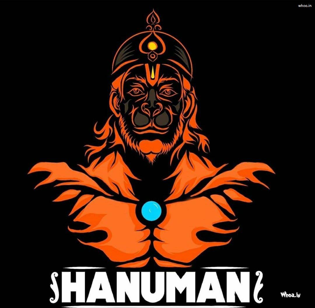 Angry Hanuman 4K HD Wallpaper Download With Dark Background