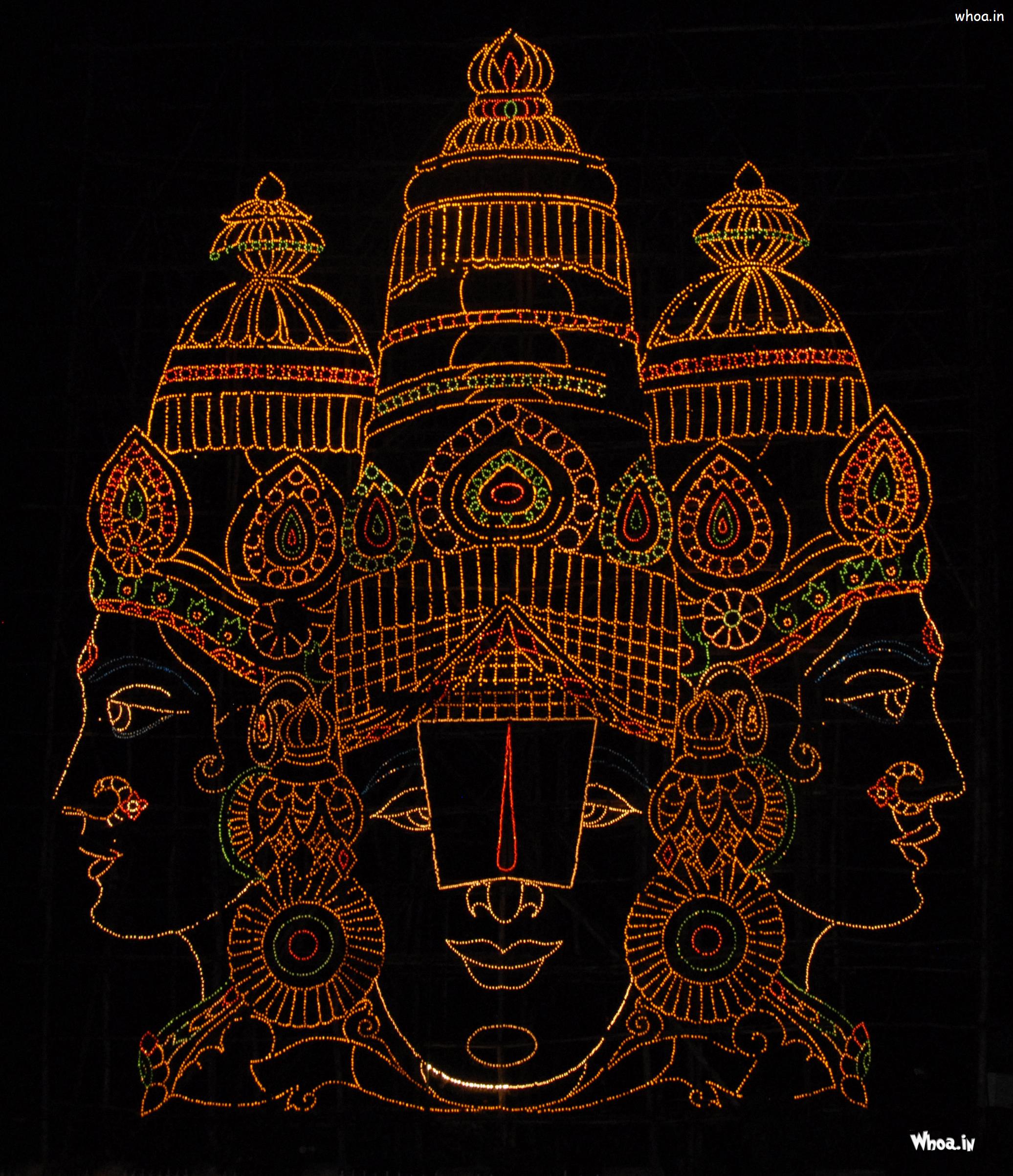 Beautiful Painting Lord Venkateshwara(Balaji)&Goddess Laxmi
