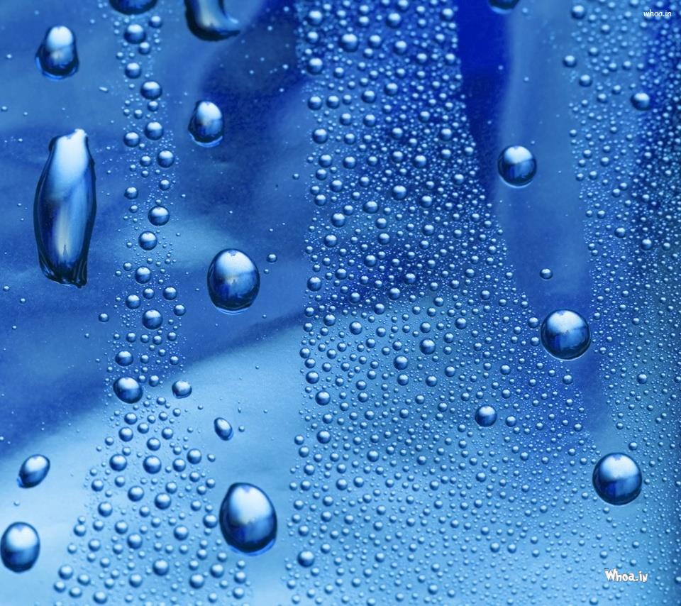 Blue Water Drop HD Wallpaper