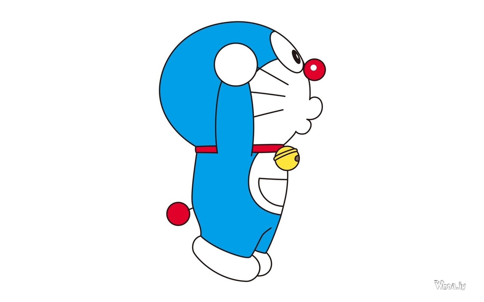 Doraemon Cartoon With White Background Wallpaper