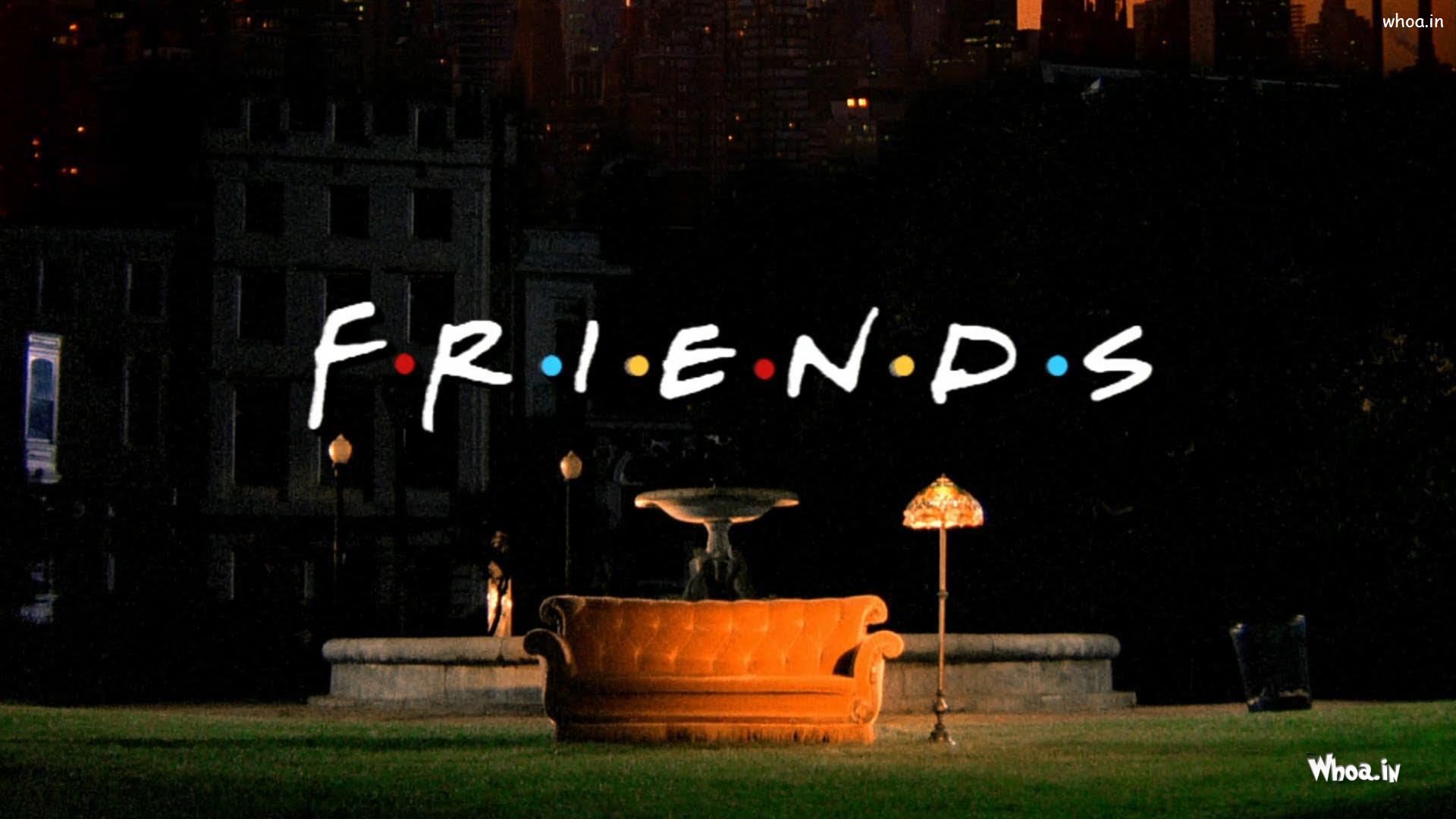 Friends Wallpapers - Black Background With Friends Logo Free