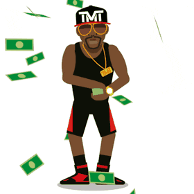 Fuuny Animated GIF Fuuny Man Flying Money Hd GIF