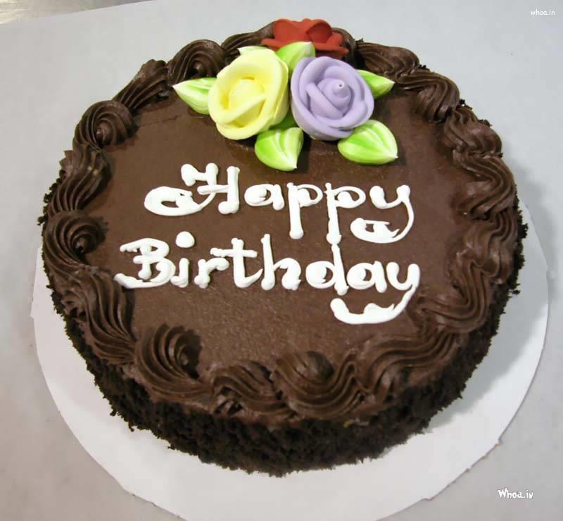 Happy Birthday Chocolate Cake Hd Wallpaper