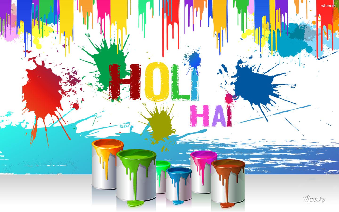 Happy Holi Color In A Boul Hd Wallpaper