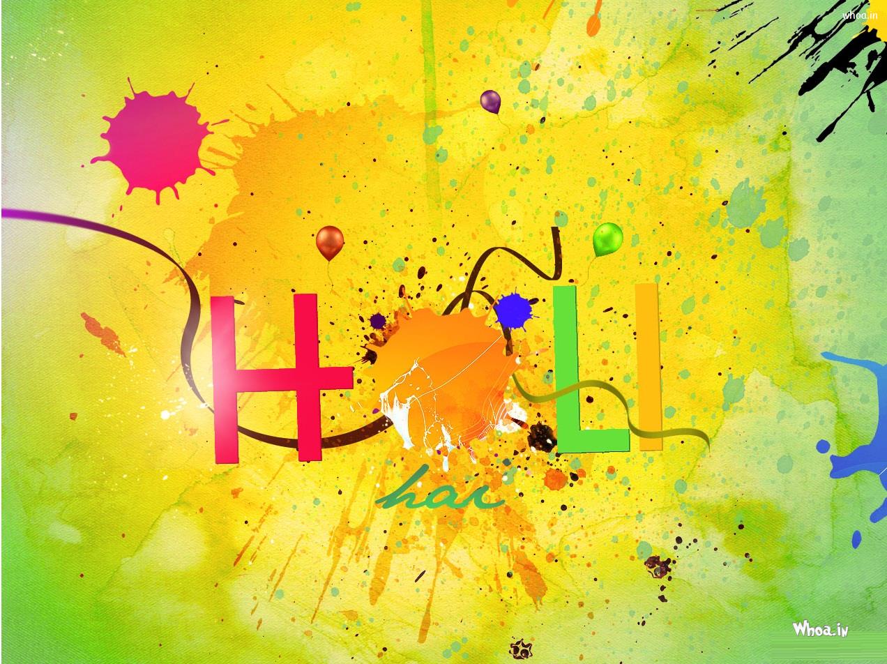Happy Holi Colorful Creative Wallpaper