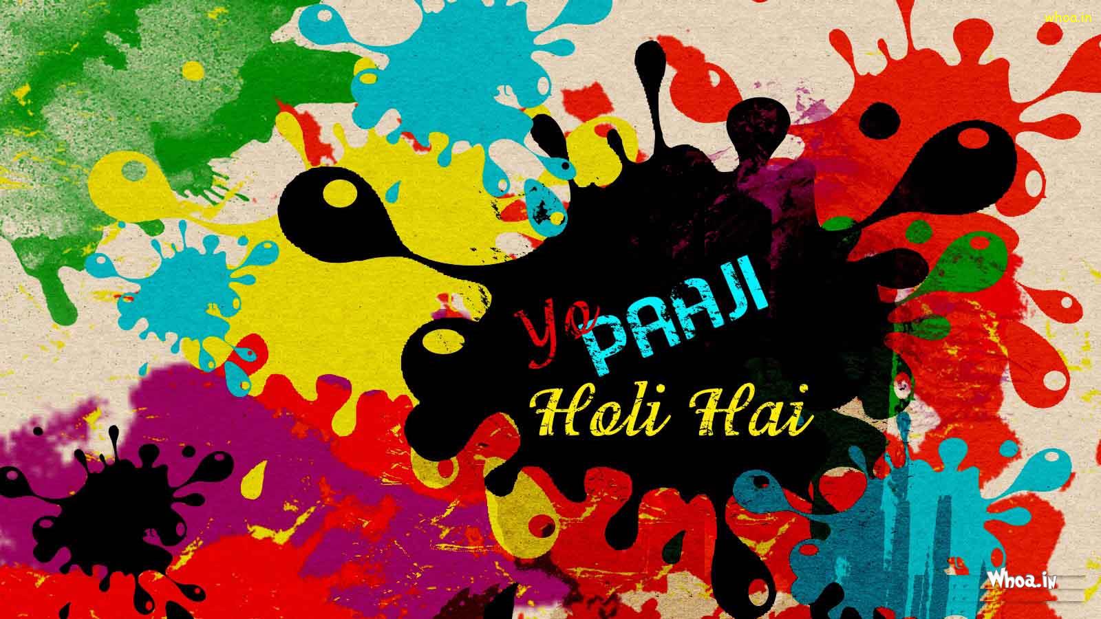 Happy Holi Dark Color Hd Wallpaper