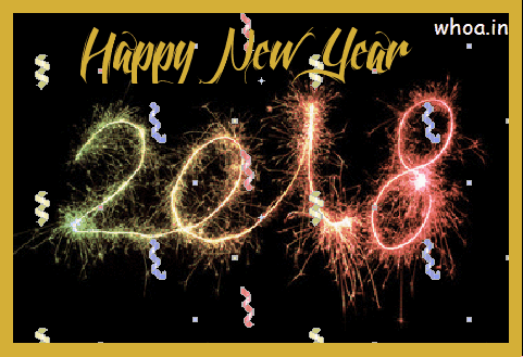 Happy New Year 2018 Animated GIF Images Free Download