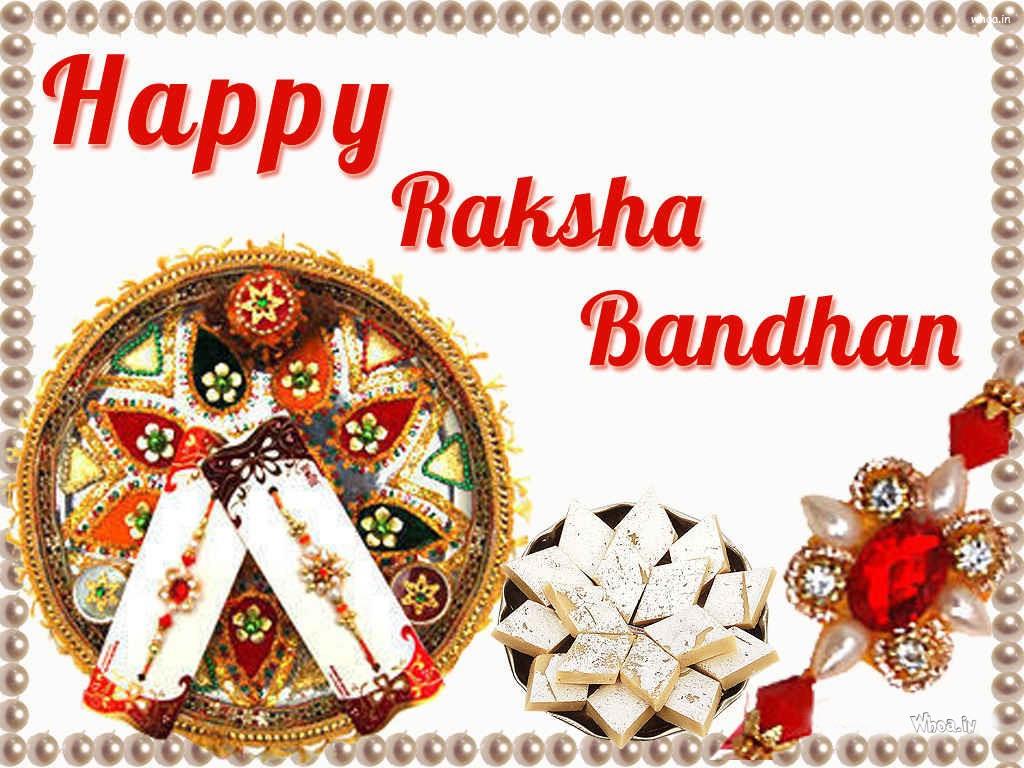 Happy Raksha Bandhan Colorful Rakhi Wallpaper