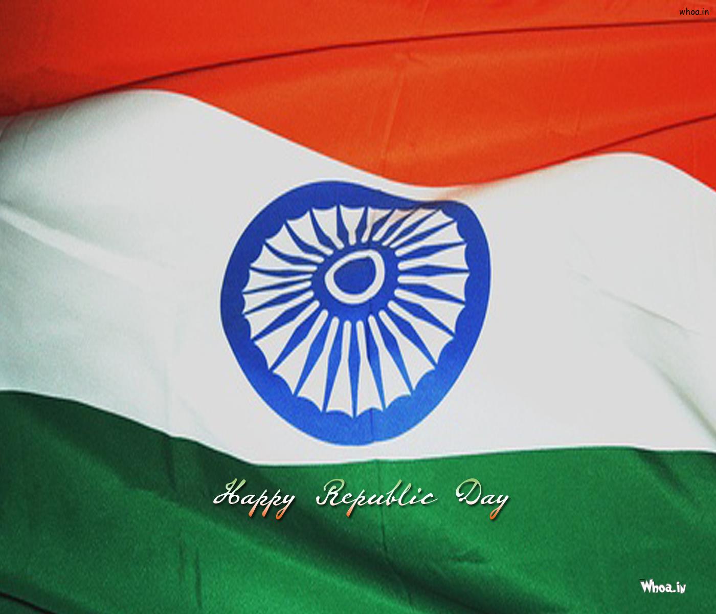 Happy Republic Day Wallpaper With Indian Flag