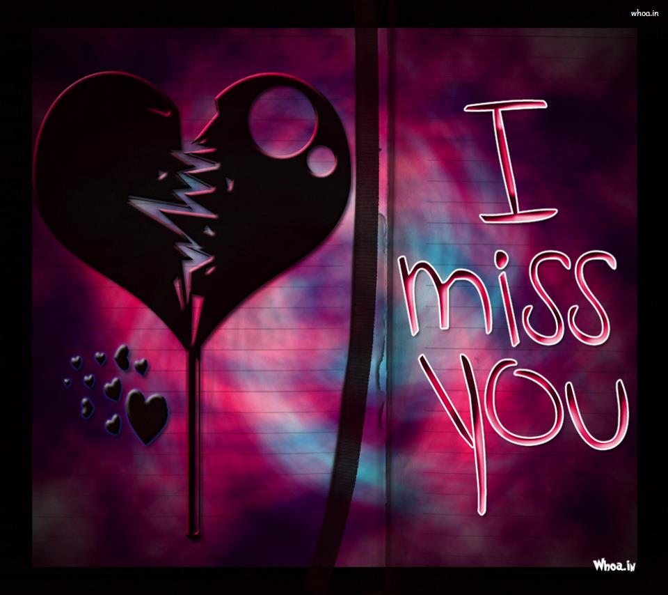 I Miss You With Broken Heart HD Wallpaper