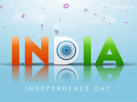India Word Gif August 15 India Independence Day Greeting