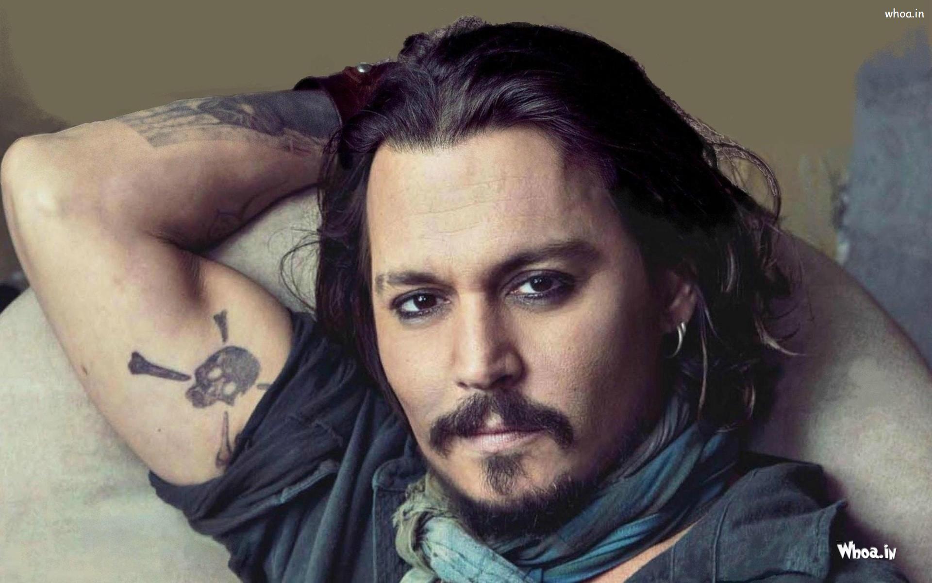 Johnny Depp Hair Style With Face Closeup HD Wallpaper