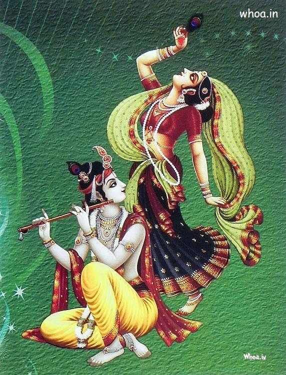 Kanha And Radha Love Hd Wallpaper