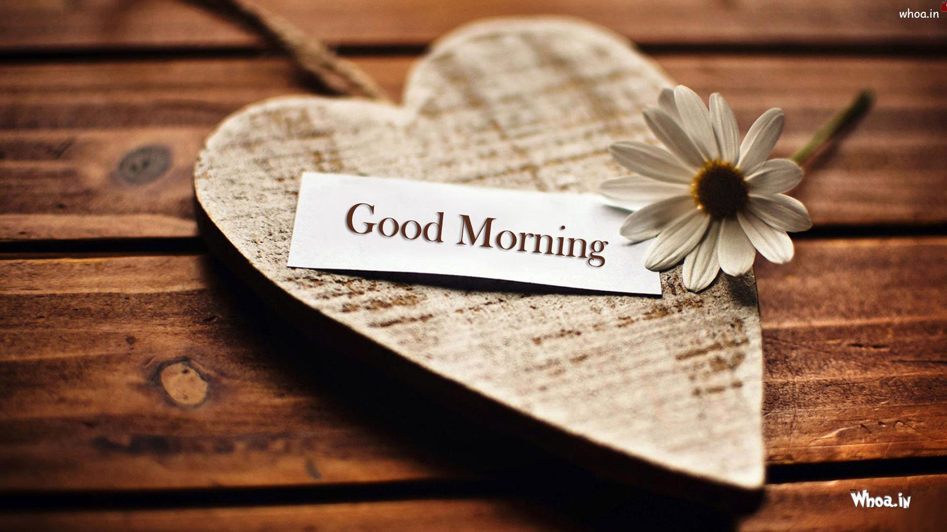 Latest Love Heart Shape With Good Morning HD Background Pics