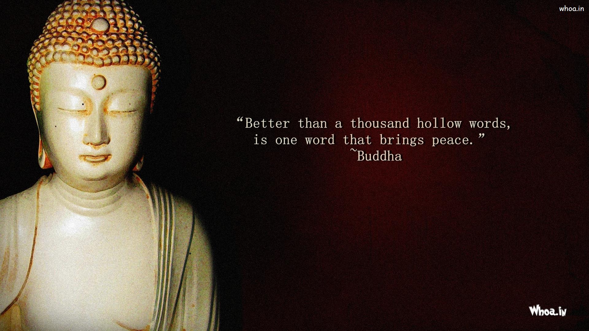 Lord Buddha With Quotes HD Wallpaper