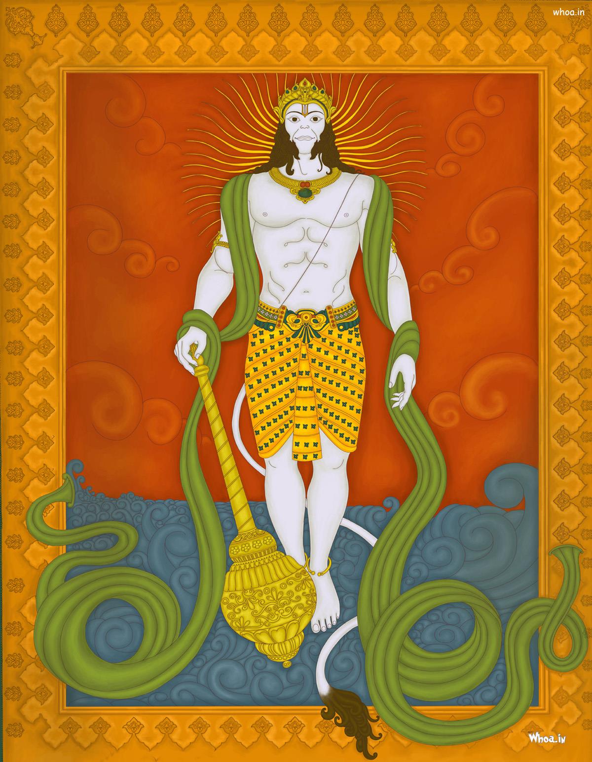 Lord Hanuman Painting HD Wallpaper