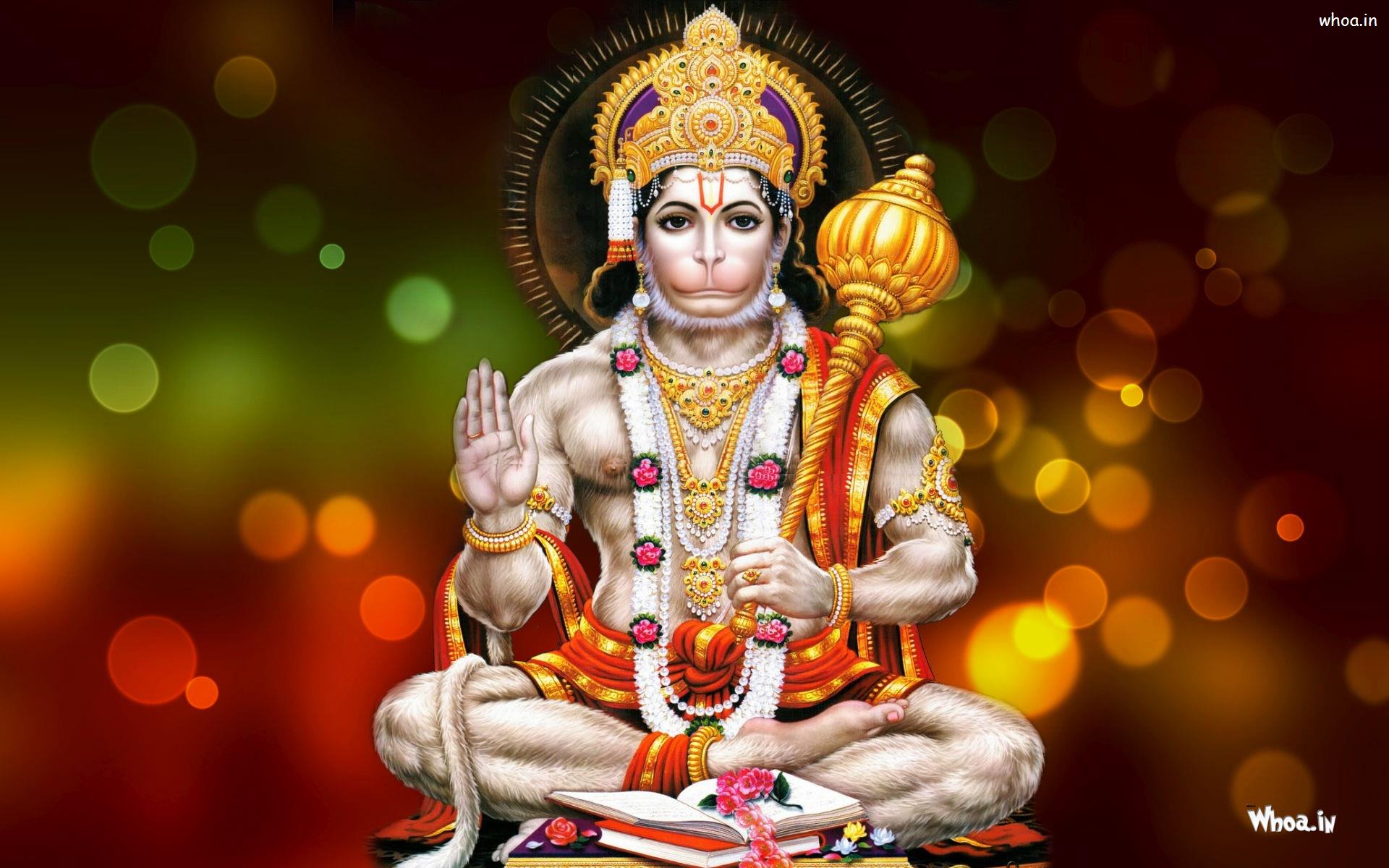 Lord Hanuman Sitting HD Wallpaper