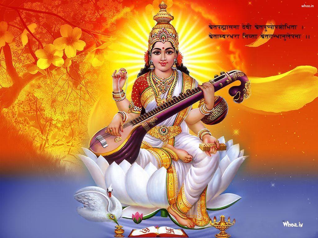 Lord Saraswati Hd Images & Wallpapers Hindu Goddess Lord Saraswati