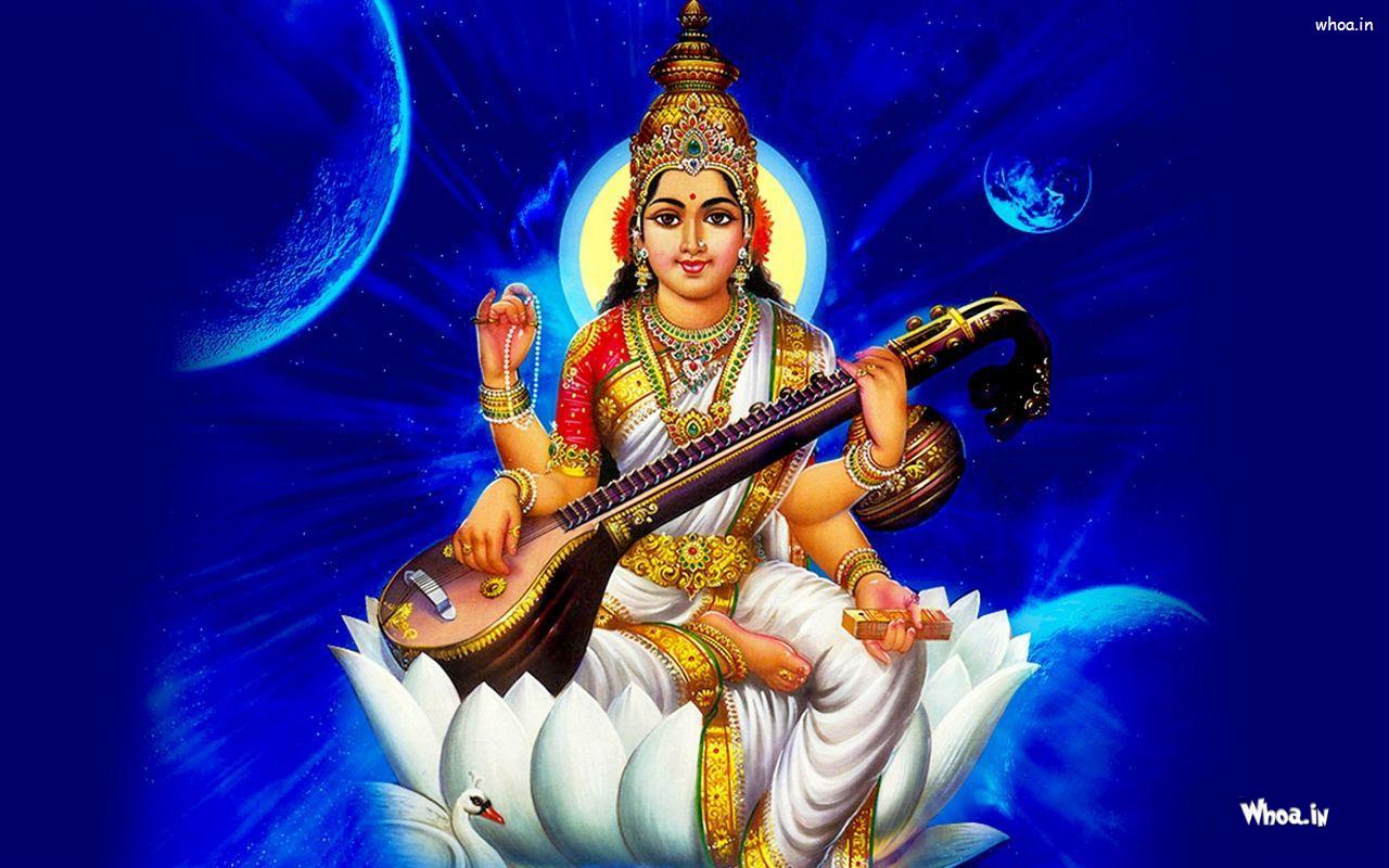 Lord Saraswati Hd Images & Wallpapers Hindu Goddess Lord Saraswati ...