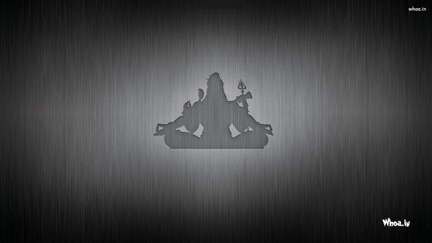 Lord Shiva Cartoon With Dark Background HD Wallpaper