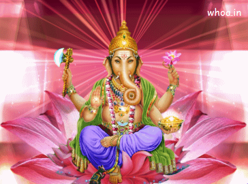 Lord Shree Ganesha Animated Gif And Wallpaper GIF