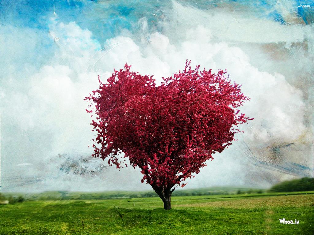 Love Tree Animated HD Wallpaper