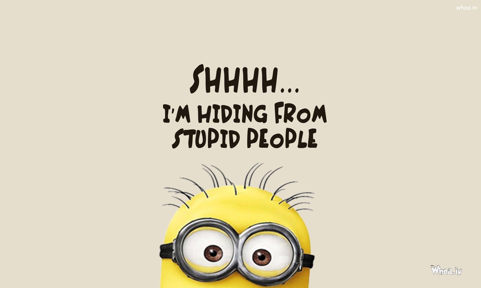 Minions With Funny Line HD Desktop Wallpaper