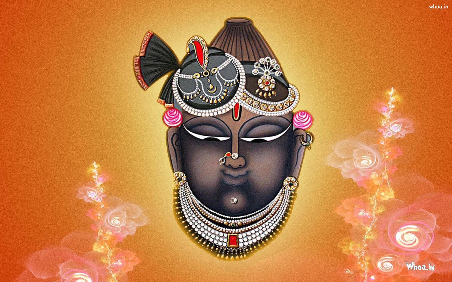 Mukharvind Shrinathji Wirh Colorful Background HD Wallpaper