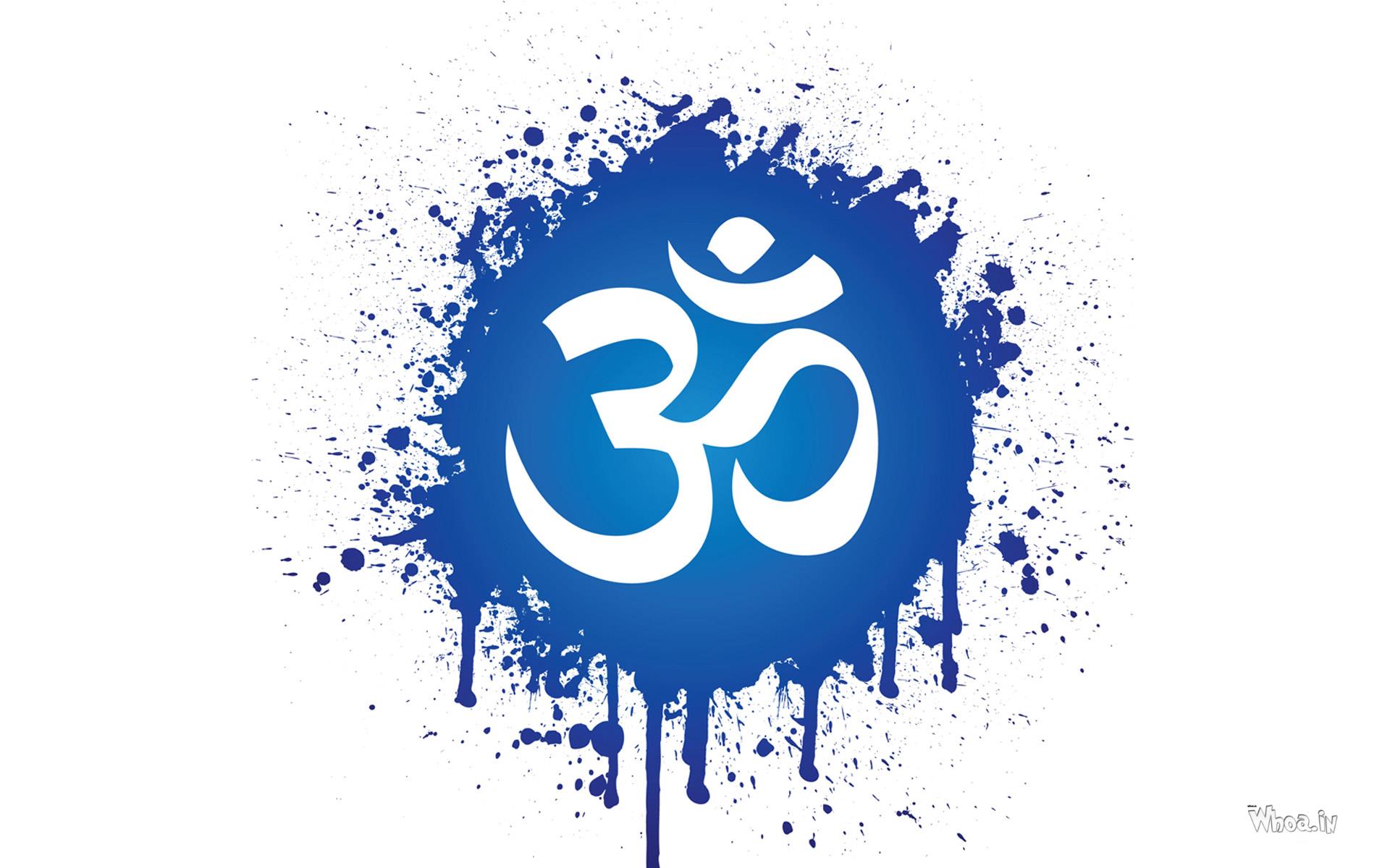 OM Symbol With White Background HD Wallpaper