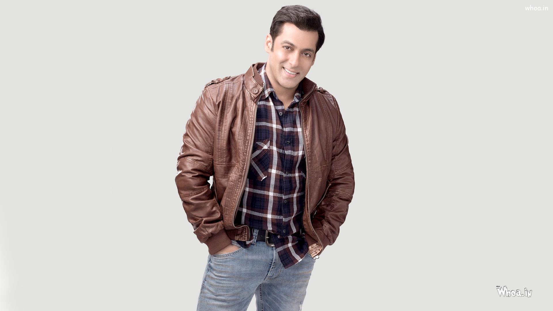Salman Khan Smiley Face With Jacket HD Actor Wallpaper