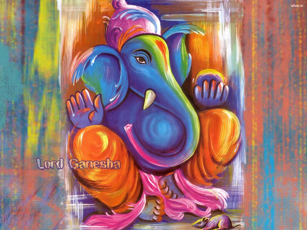 Shree Ganesha Deva Best Painting Wallpaper