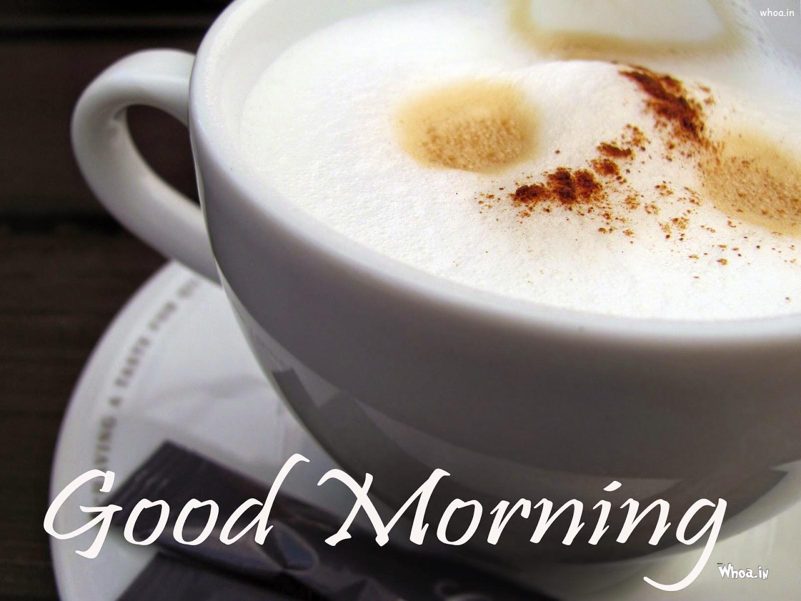 Very Good Morning With Cup Of Coffee HD Wallpaper